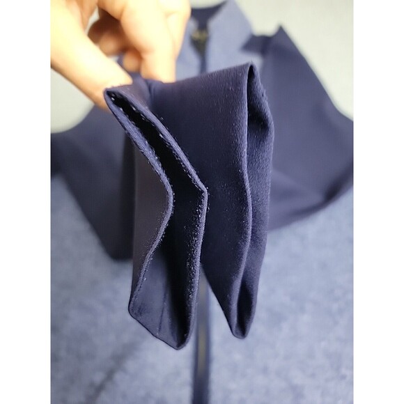 Straight Down Jacket Mens M Windbreaker Blue Textured Lightweight Full Zip Golf - Picture 5 of 11